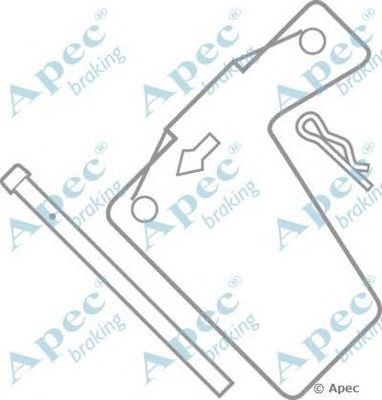 APEC BRAKING kit257 -  Комплектующие, тормозные колодки